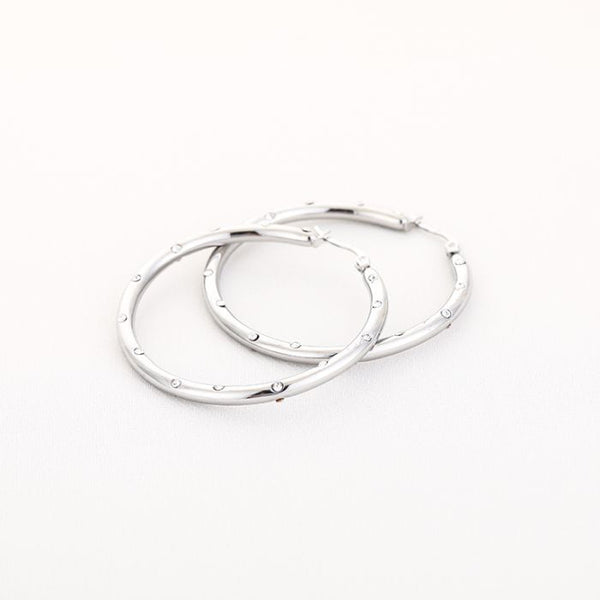 Bijoutheek Oorringen Hoop Strass Zirkonia