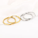 Bijoutheek Oorringen Hoop Strass Zirkonia