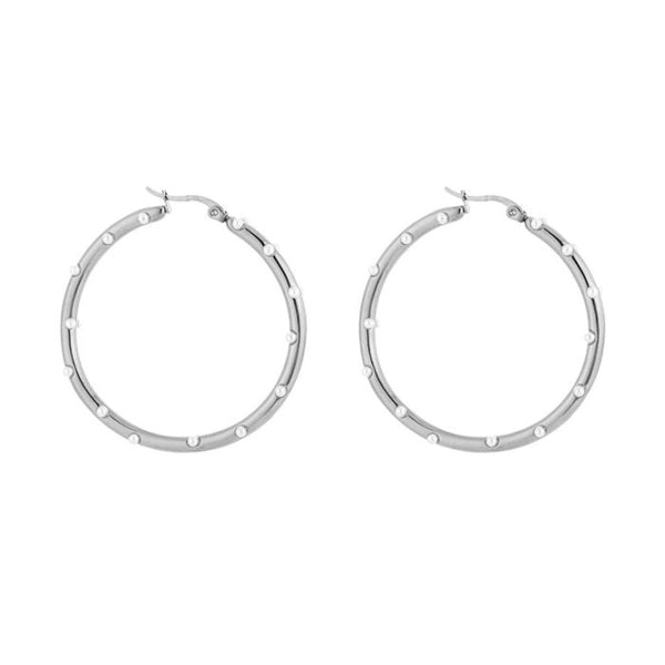 Bijoutheek Oorringen Hoop Parel Studs