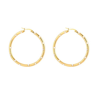 Bijoutheek Oorringen Hoop Parel Studs