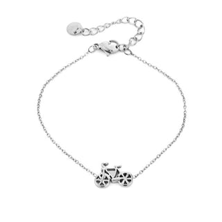 Kopen zilverkleurig Bijoutheek Armband (Sieraad) Fiets