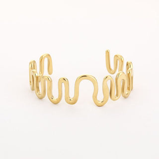 Kopen goudkleurig Bijoutheek Armband (Sieraad) Bangle Wave