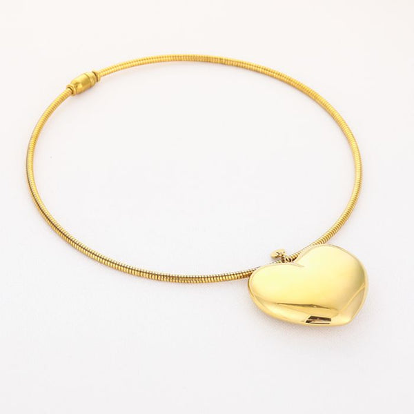 Bijoutheek Collier Magneet Bedel Hart Grof