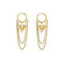 Bijoutheek Oorhangers Bol Hart Chain