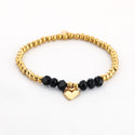 Bijoutheek Armband (Sieraad) Elastisch Balletjes Kralen Hart Bedel