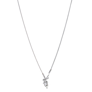 Koop silver Go Dutch Label Necklace knotted Y