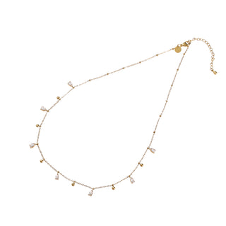 Go Dutch Label Collier Drop Stones Necklace - 42 + 6 cm