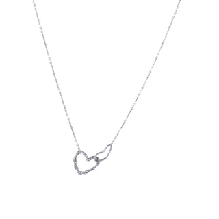 Go Dutch Label Collier Sparkle Double Heart