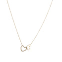 Go Dutch Label Collier Sparkle Double Heart