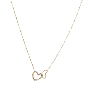 Go Dutch Label Collier Sparkle Double Heart