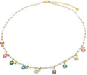 Bijoutheek Collier Bloemen Parel Multi