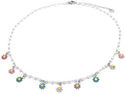 Bijoutheek Collier Bloemen Parel Multi