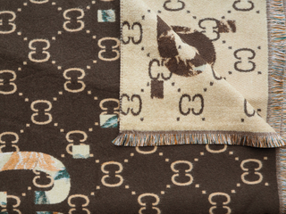 Koop brown Bijoutheek Scarf (Fashion) Mucci pattern (185cm x 65cm)