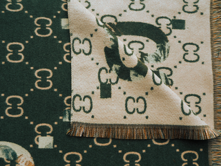 Kaufen grun Bijoutheek-Schal (Mode) Mucci-Muster (185 cm x 65 cm)