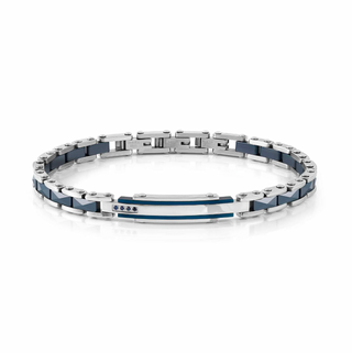 Nomination Strong Diamond bracelet, 4 Blue Sapphires