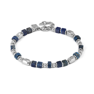 Kaufen sodalite Coeur de Lion Geocube Halskette Ikonische Naturhalskette blau/weiß
