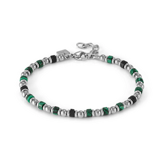 Kaufen malachite Coeur de Lion Geocube Halskette Ikonische Naturhalskette blau/weiß