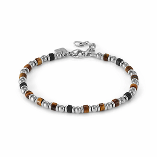 Kaufen tigers-eye Coeur de Lion Geocube Halskette Ikonische Naturhalskette blau/weiß