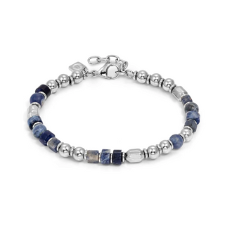 Kaufen sodalite Coeur de Lion Geocube Halskette Ikonische Naturhalskette blau/weiß