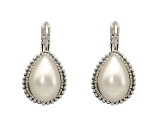 Kopen pearl-white Camps & Camps Oorhangers 1A029