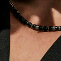 Coeur de Lion Geocube Necklace Iconic Nature necklace blue/white