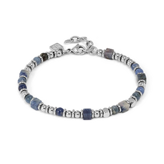 Kaufen sodalite Coeur de Lion Geocube Halskette Ikonische Naturhalskette blau/weiß