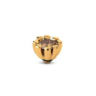 Melano Twisted Huggie Steentje (10mm)