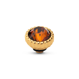 Kopen smoked-amber Melano Twisted Bali Petite Steentje (7MM)