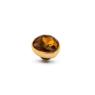 Kopen smoked-amber Melano Twisted Raindrop Steentje (9,5MM)