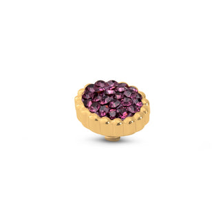 Kopen aubergine Melano Twisted Bali Flat Steentje (9mm)