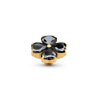 Melano Twisted Heart Clover Steentje (10mm)