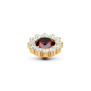 Koop d-d-garnet Melano Twisted Cloud Stone (7-9MM)