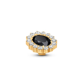 Koop black Melano Twisted Cloud Stone (7-9MM)