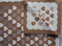 Bijoutheek Sjaal (Fashion) Hartjes patroon (190cm x 65cm)