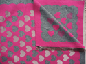 Bijoutheek Scarf (Fashion) Hearts pattern (190cm x 65cm)