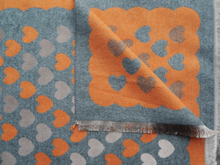 Kopen grijs Bijoutheek Sjaal (Fashion) Hartjes patroon (190cm x 65cm)