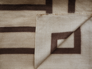 Kopen taupe Bijoutheek Sjaal (Fashion) Geometrisch patroon (185cm x 90cm)