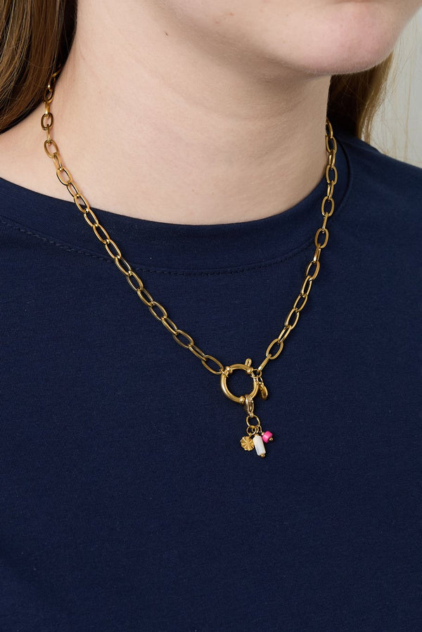 Bijoutheek Collier Q Slot Schakels Dik