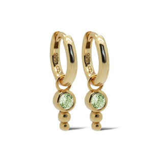 Karma Oorhangers Hinged Hoops NINA Dot Goldplated