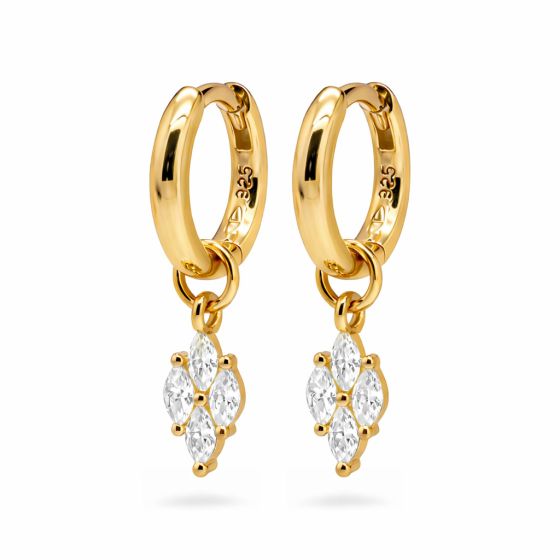 Karma Oorhangers Ruit Zirkonias Crystal