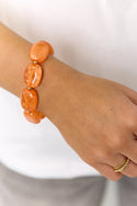 Bijoutheek Armband (Sieraad) Kralen Ovaal Plat