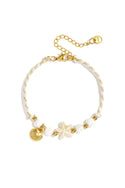Bijoutheek Armband (Sieraad) Summer Vibe Touw Kralen Zeester