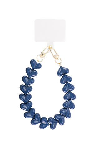 Kopen navy Bijoutheek Armband (Sieraad) Telefoonkoord Hartjes