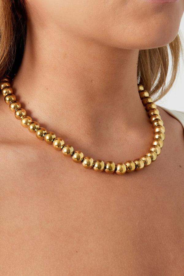 Bijoutheek Collier Ballen Hol 10mm