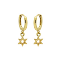 Karma hinged hoops symbool symbols 6 point open star