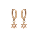 Karma hinged hoops symbool symbols 6 point open star