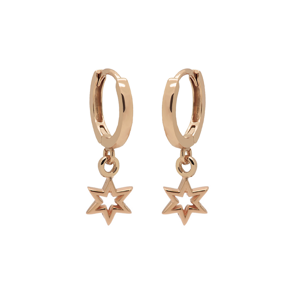 Karma hinged hoops symbool symbols 6 point open star