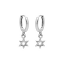 Karma hinged hoops symbool symbols 6 point open star