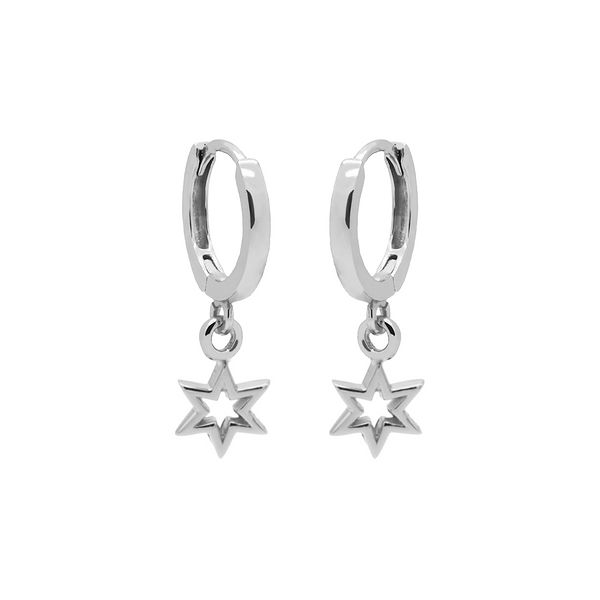 Karma hinged hoops symbool symbols 6 point open star