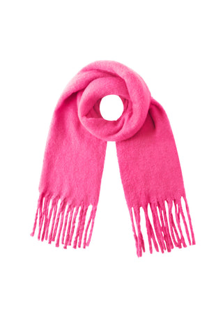 Kopen fuchsia Bijoutheek Sjaal (Fashion) Effen Winter Franjes